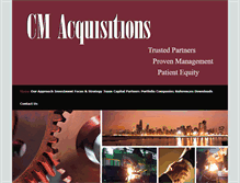 Tablet Screenshot of cmacquisitions.com